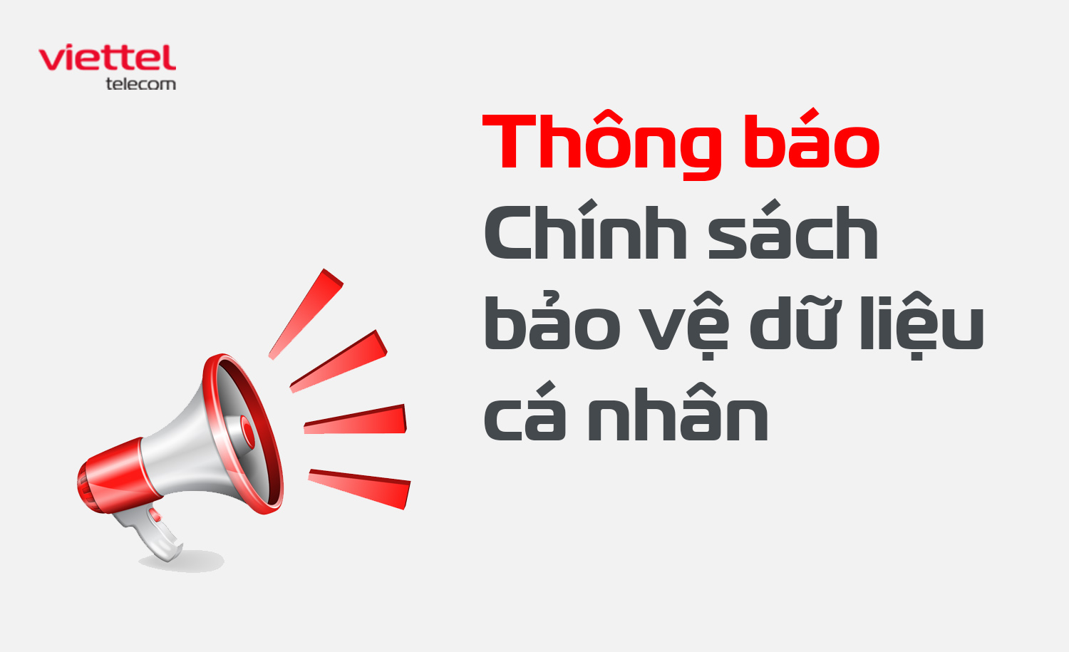 Thông báo về chính sách bảo mật thông tin